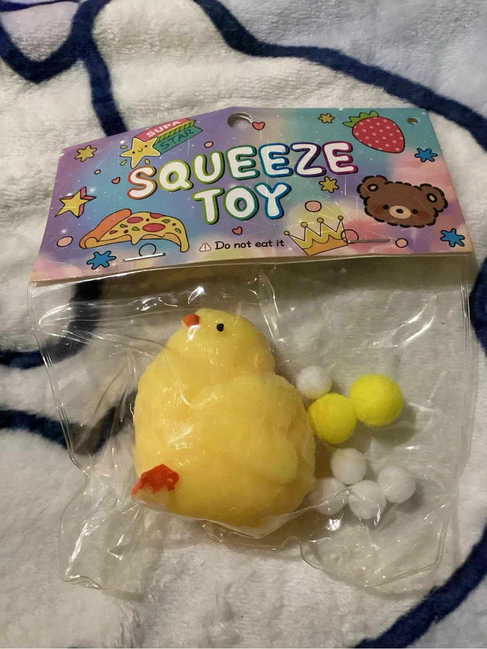 Squeeze Toy Yellow Chick Stress Reliever